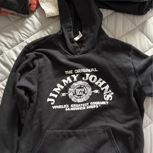 Jimmy John’s Bella Canvas Black Hoodie Store Approved